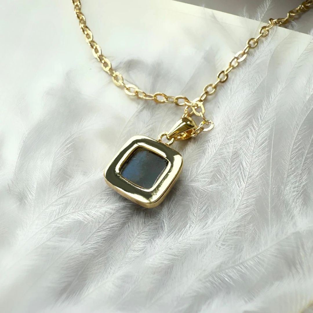 “Shield of Light” Pendant in Labradorite