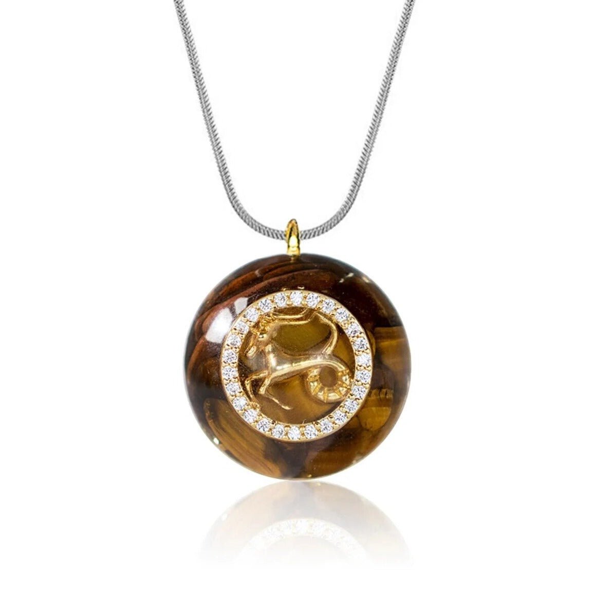 Orgonite Pendant “Astrological Sign” in Natural Stone