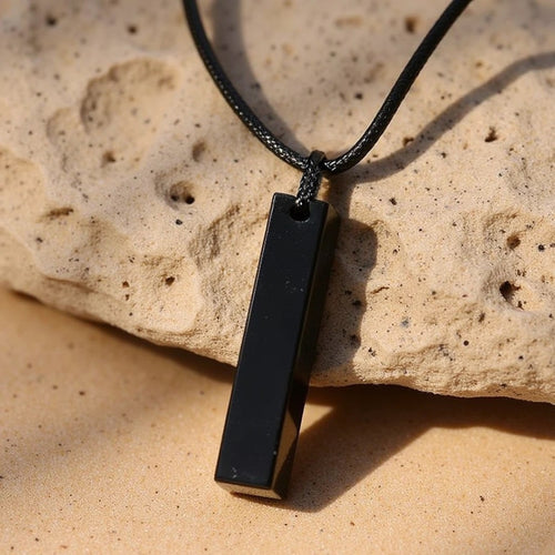“Protection” Pendant in Black Obsidian