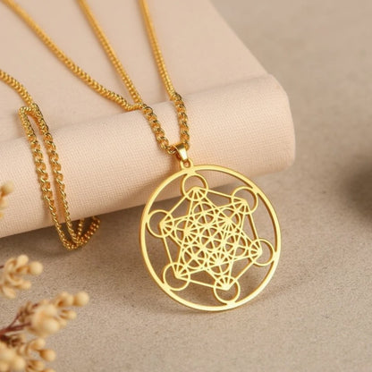 Pendentif Métatron - Or - L'Arbre des Chakras