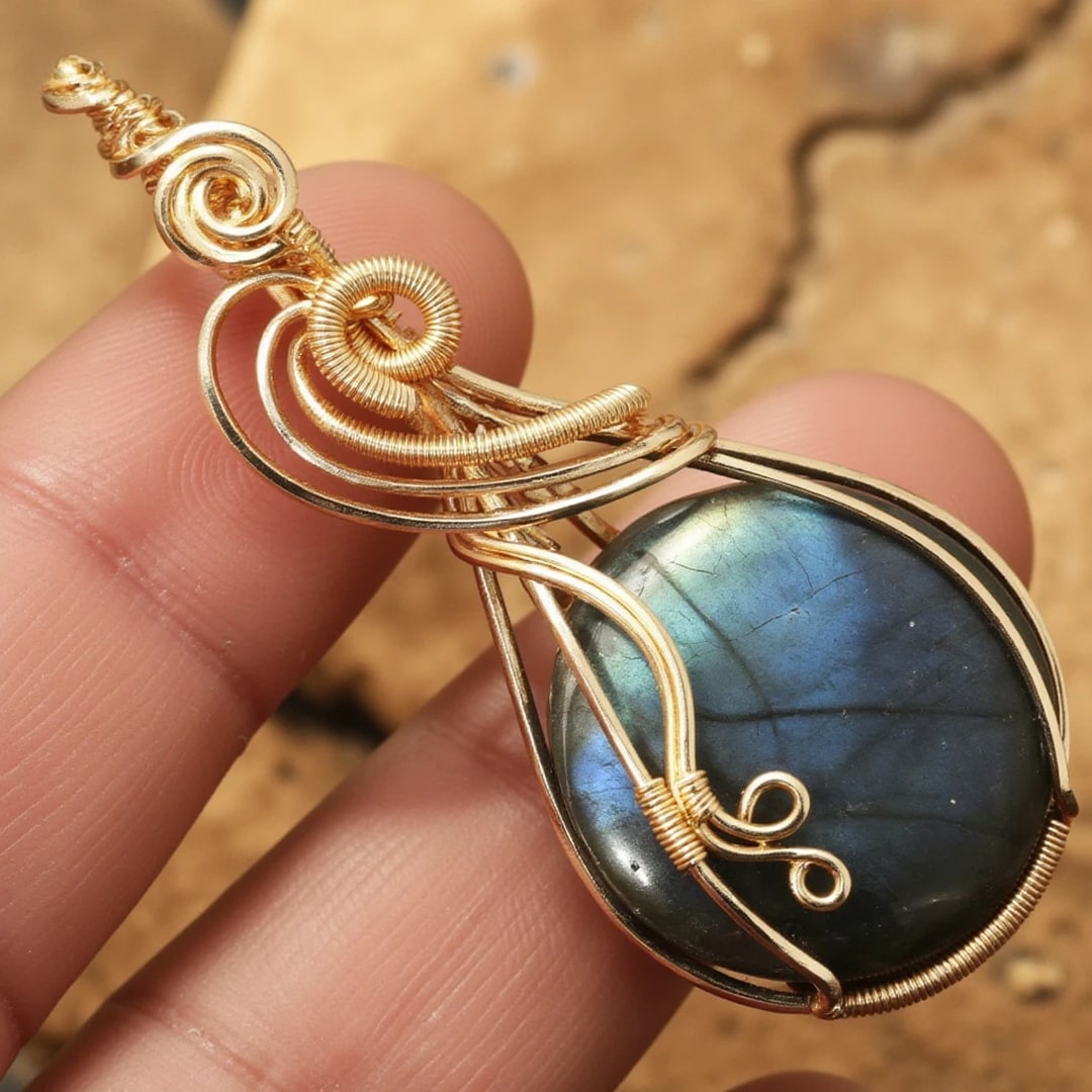 “Eye of the Universe” Pendant in Labradorite
