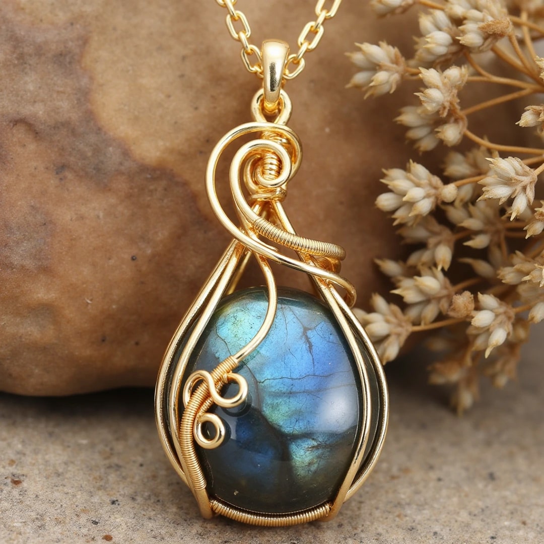 “Eye of the Universe” Pendant in Labradorite