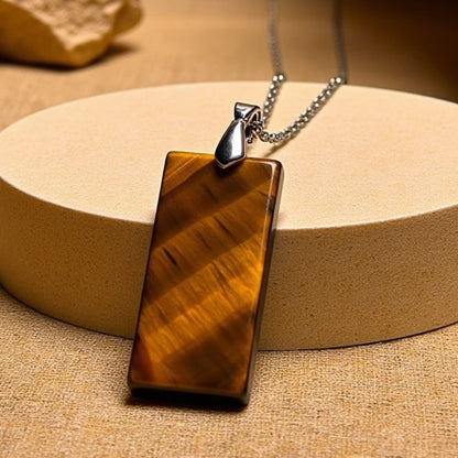 “Elegance & Power” Pendant in Natural Stone