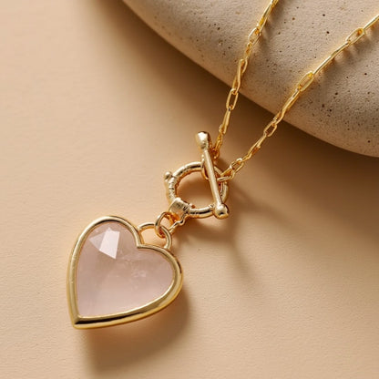 Pendentif "Sérénité du Cœur" en Pierres Naturelles - Quartz Rose - L'Arbre des Chakras