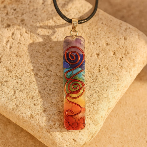 Orgonite Pendant “Harmony of the 7 Chakras”