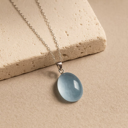 “Deep Calm” Pendant in Aquamarine