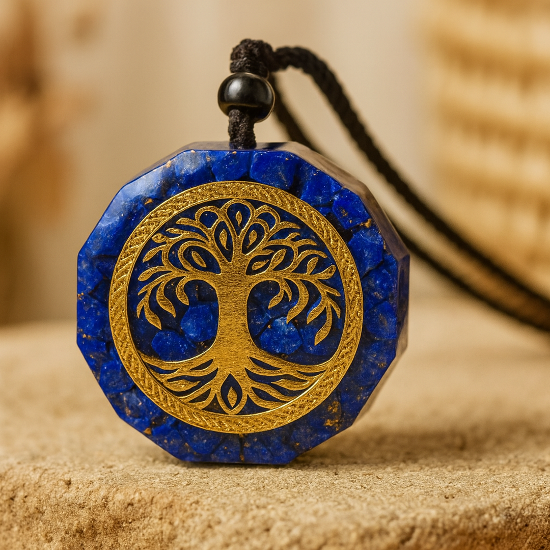 Pendentif Orgonite "Arbre des Possibles" - Lapis lazuli - L'Arbre des Chakras