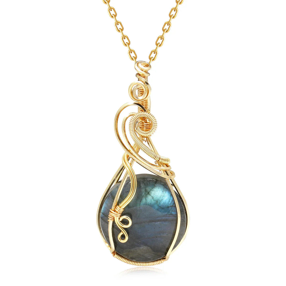 “Eye of the Universe” Pendant in Labradorite