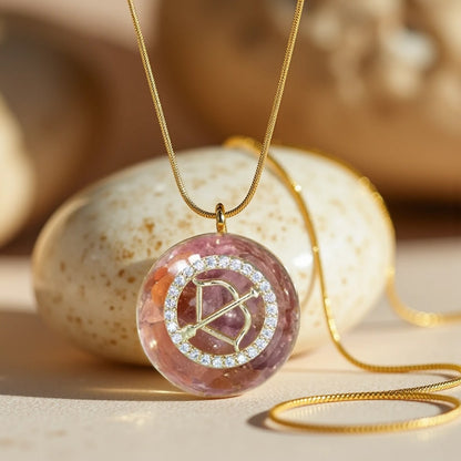 Pendentif Orgonite "Signe Astrologique" en Pierre Naturelle - Sagittaire - L'Arbre des Chakras