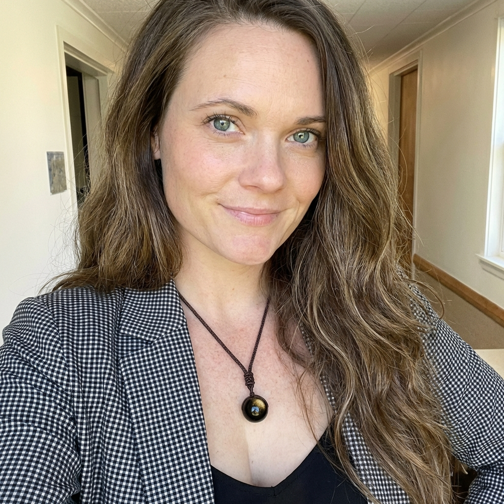 “Keiko” Golden Obsidian Pendant