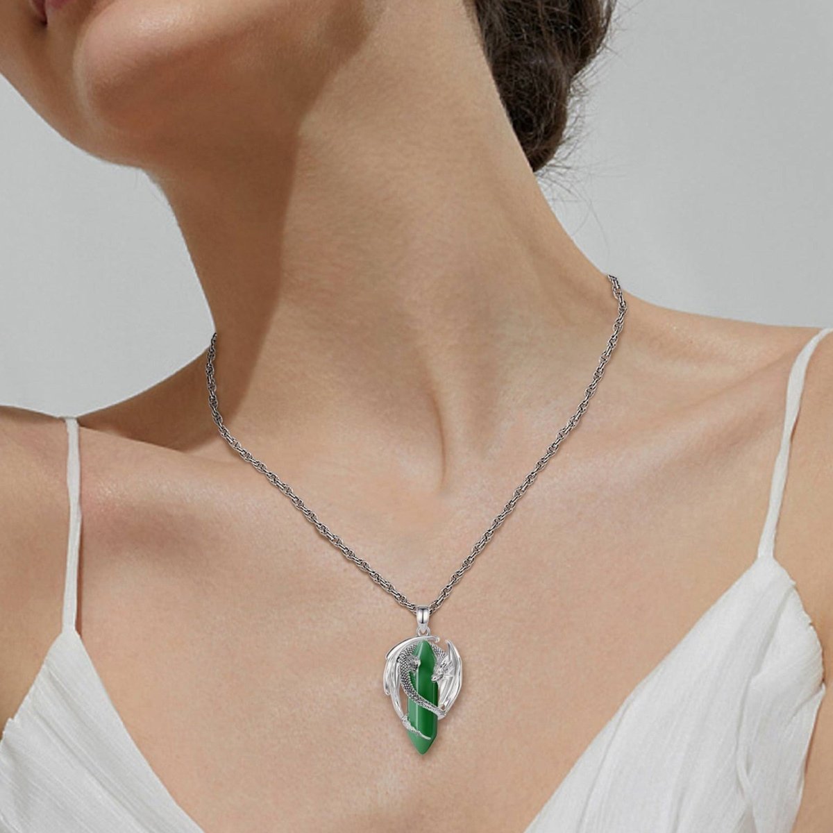 “Dragon” Pendant in Natural Stone