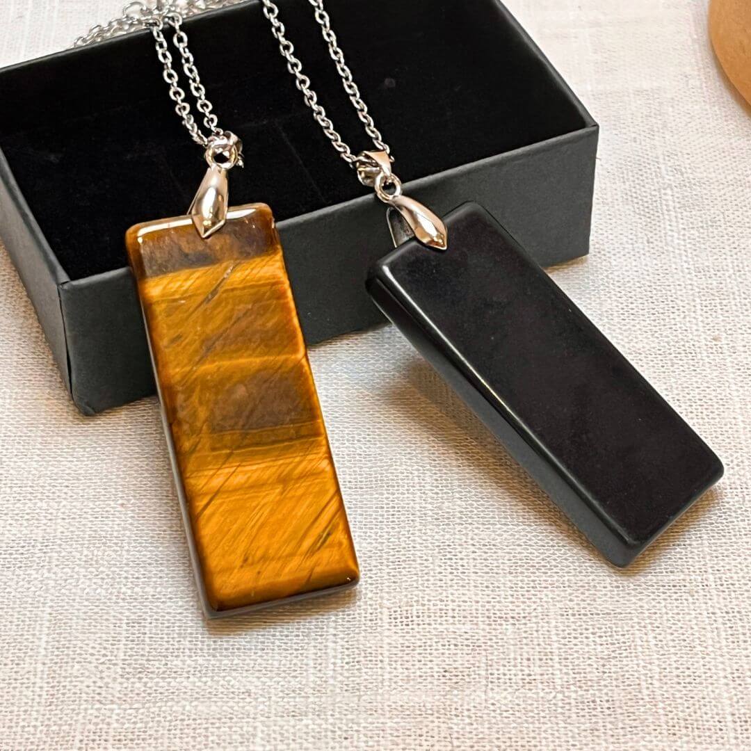 “Elegance & Power” Pendant in Natural Stone