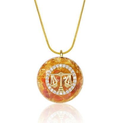 Orgonite Pendant “Astrological Sign” in Natural Stone